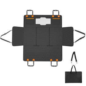 Back Seat Extender, Dog Car Seat Cover for Back Seat Bed with Mesh Window and Storage Pocket (Compatible with: Sedan, Model: Full Cover Mat Type & 54" x 25.6")